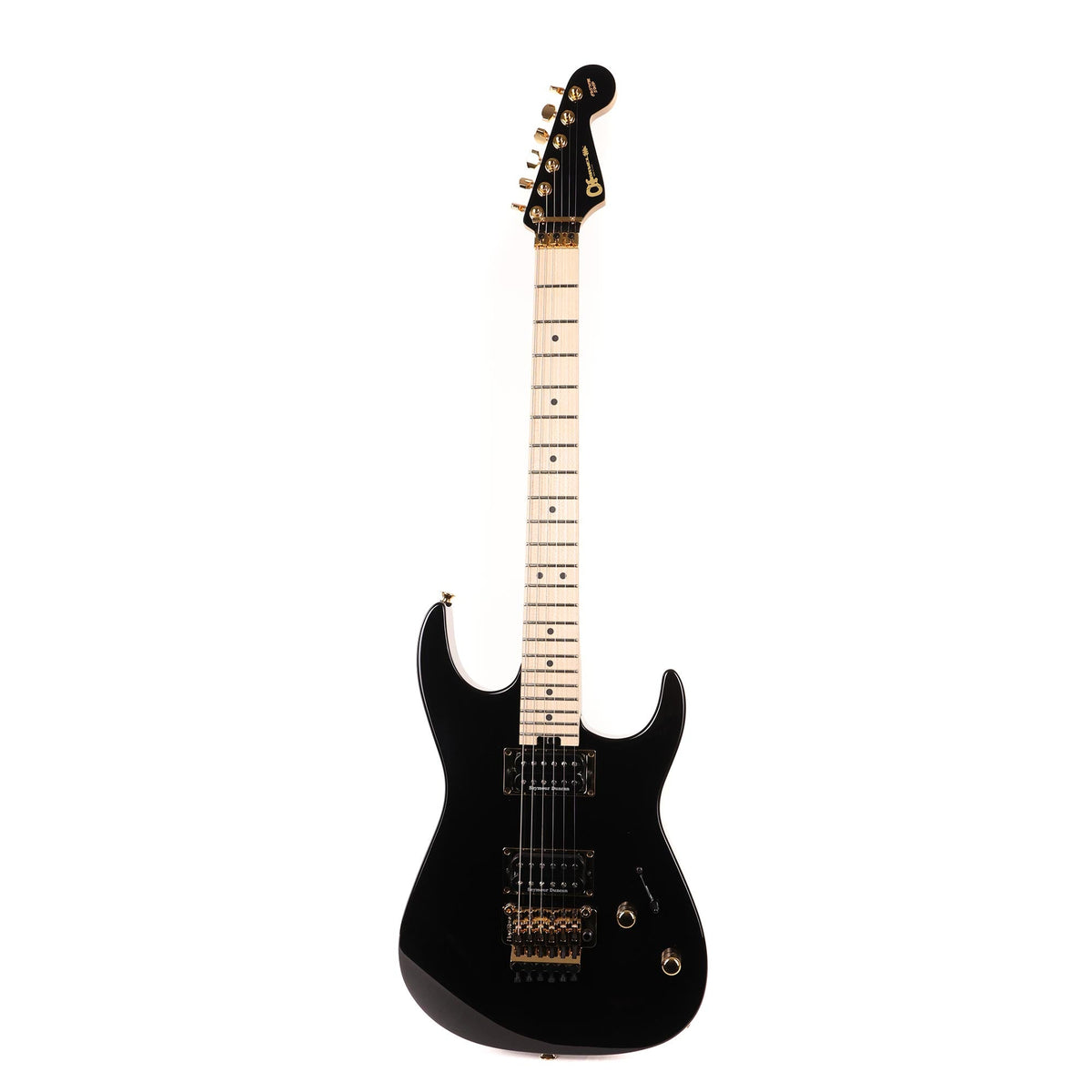 Charvel Custom Shop Custom Select Dinky Black with Gold Hardware — 2