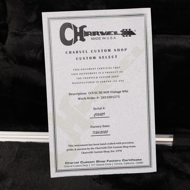 Charvel Custom Shop Custom Select So-Cal Vintage White