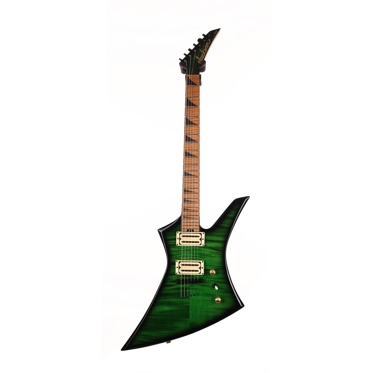 Jackson Custom Shop Kelly Transparent Green Flame Maple — 2