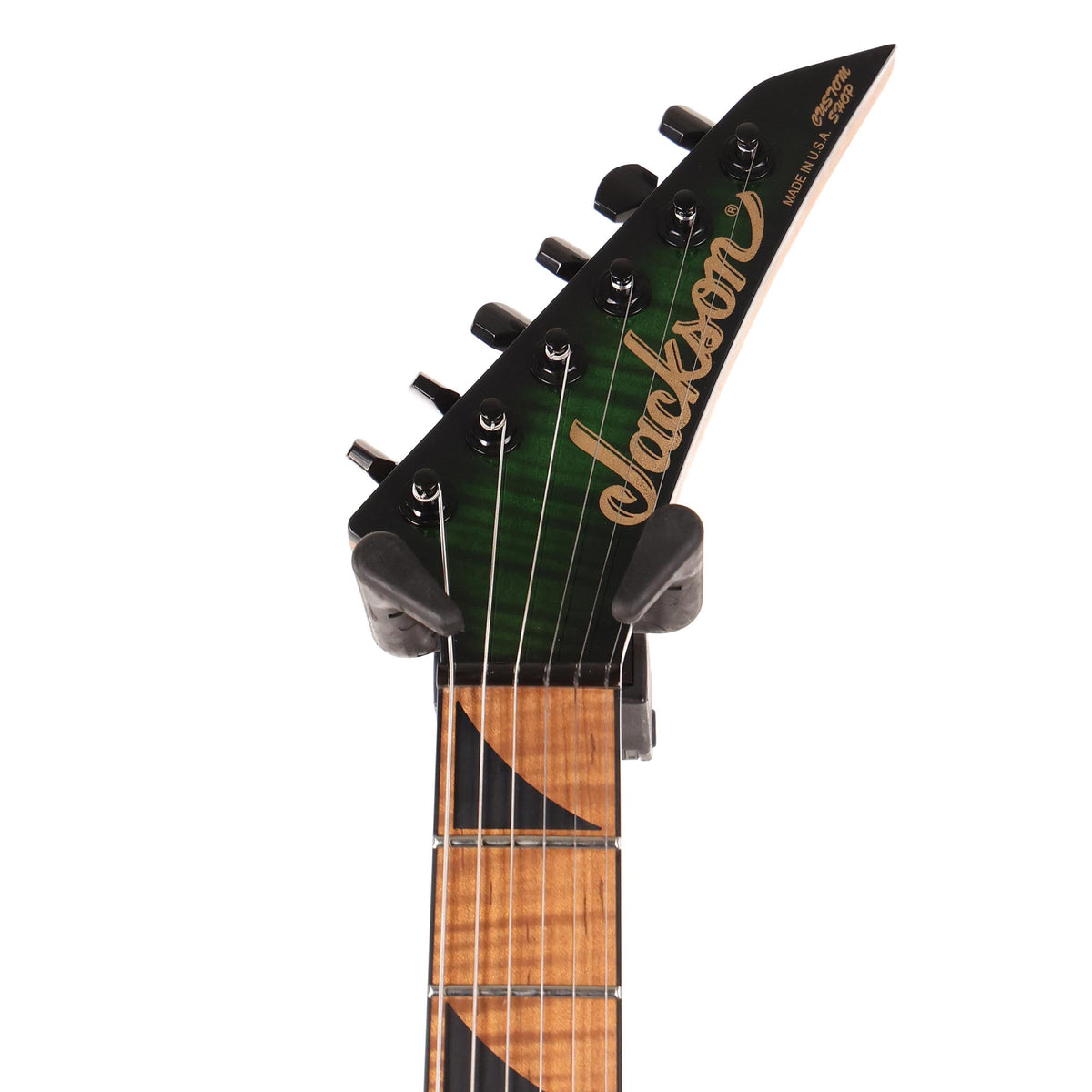 Jackson Custom Shop Kelly Transparent Green Flame Maple — 4