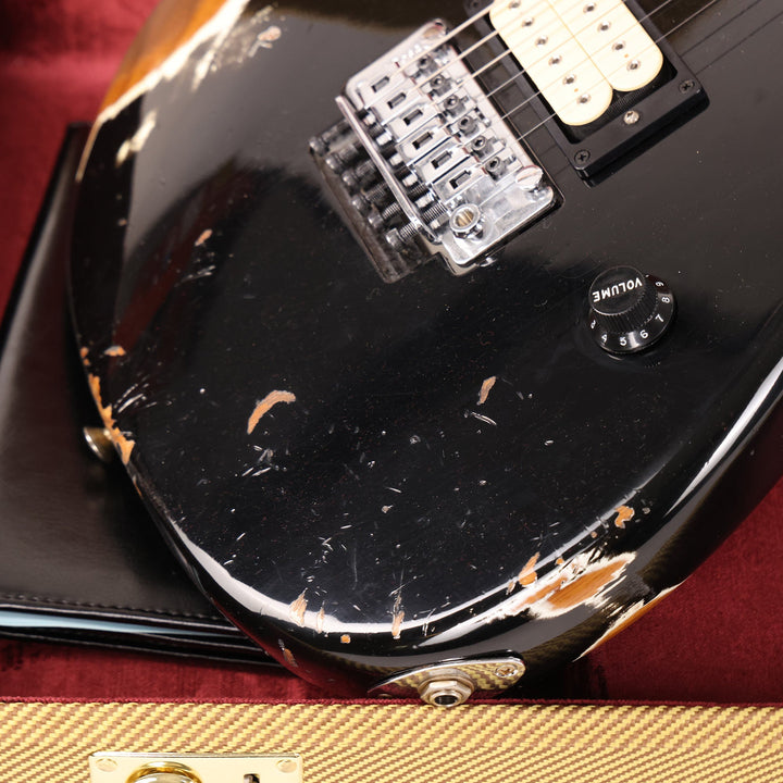 Fender Custom Shop ZF Stratocaster Heavy Relic Black over Graffiti Yellow 2023