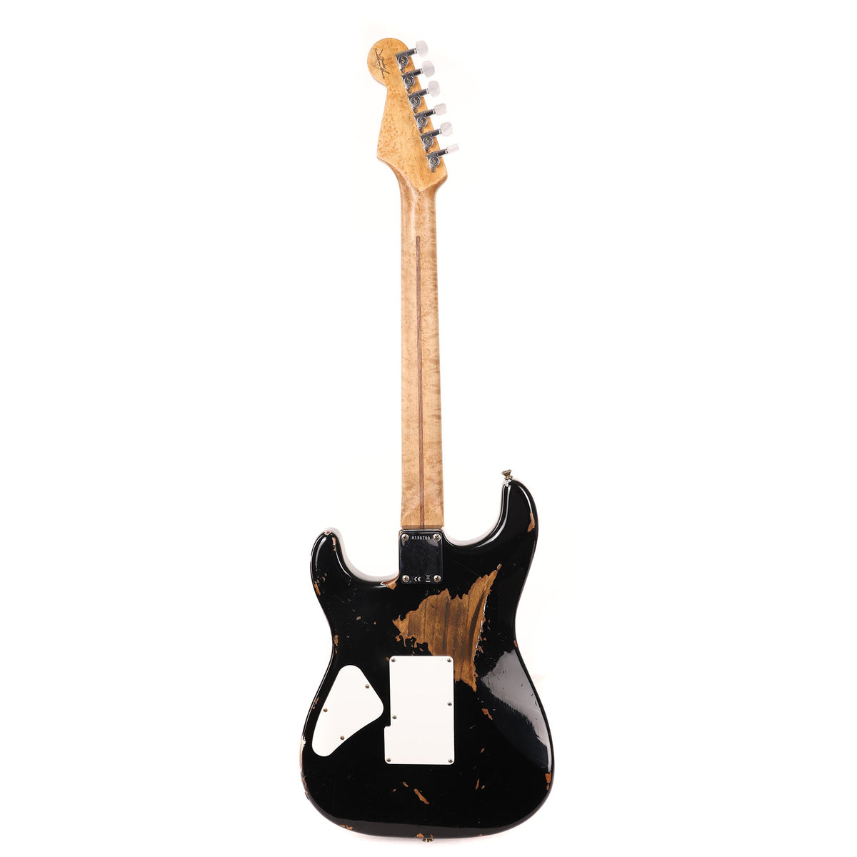 Fender Custom Shop ZF Stratocaster Heavy Relic Black over Graffiti Yellow 2023 — 3
