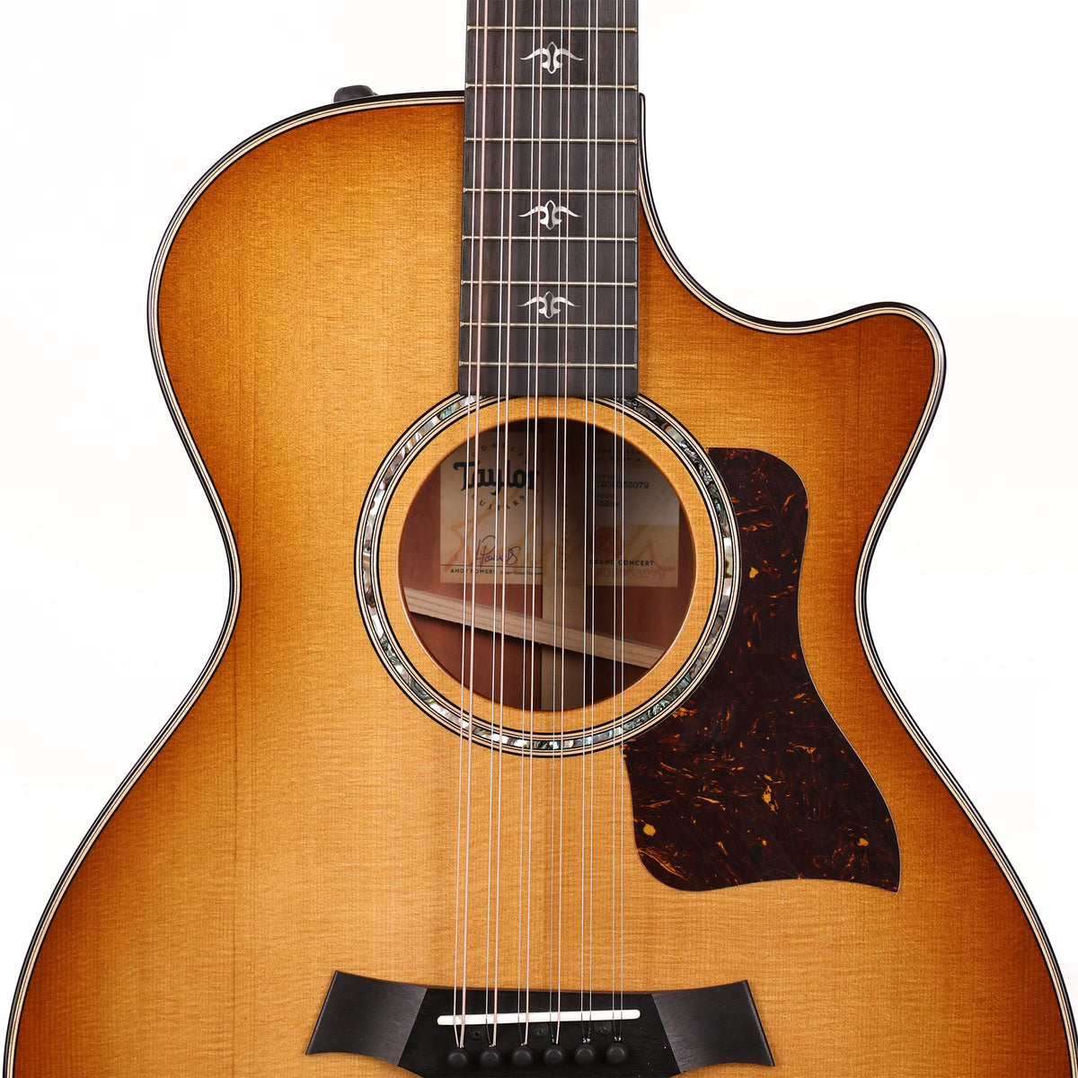 Taylor 552ce 12-String Urban Ironbark Grand Concert Shaded Edgeburst Used — 6