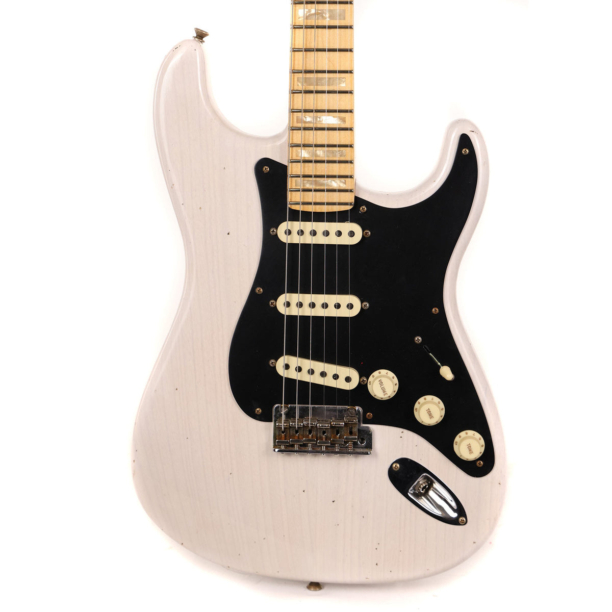 Fender Custom Shop Reverse Headstock Stratocaster Journeyman Relic Aged White Blonde — 1