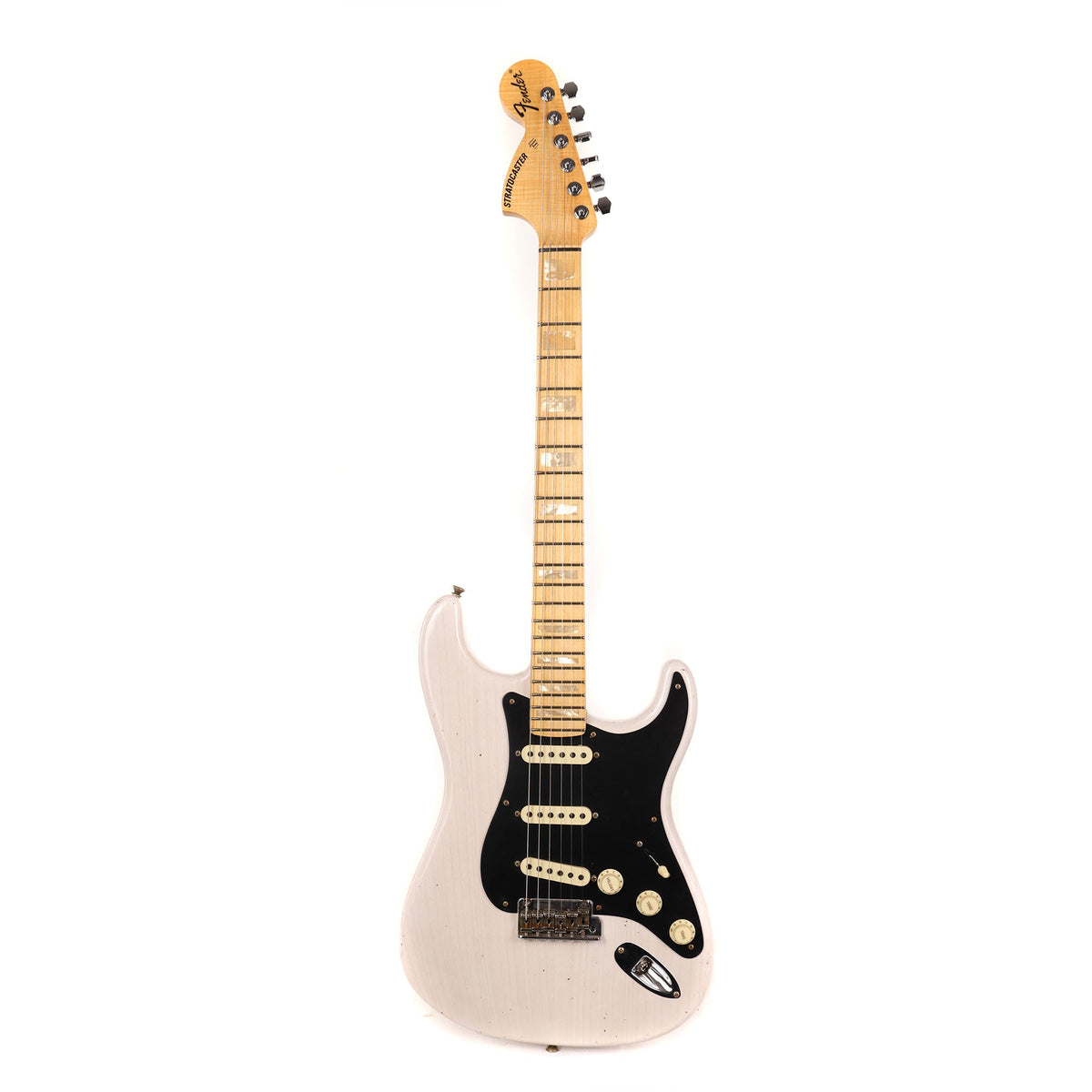 Fender Custom Shop Reverse Headstock Stratocaster Journeyman Relic Aged White Blonde — 2