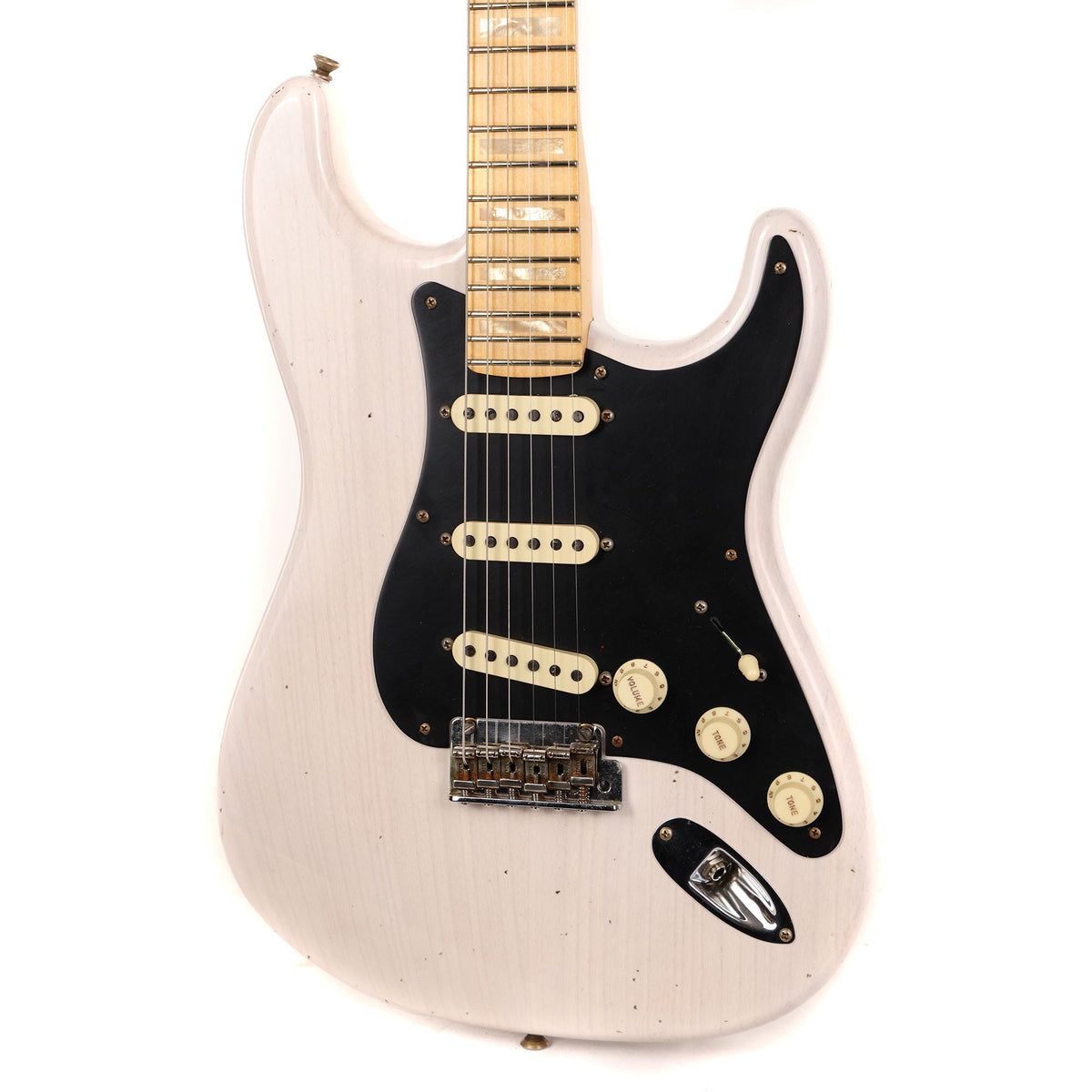 Fender Custom Shop Reverse Headstock Stratocaster Journeyman Relic Aged White Blonde — 6