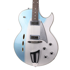 Eastwood Backlund Rockerbox II Metallic Blue Silver Used | The