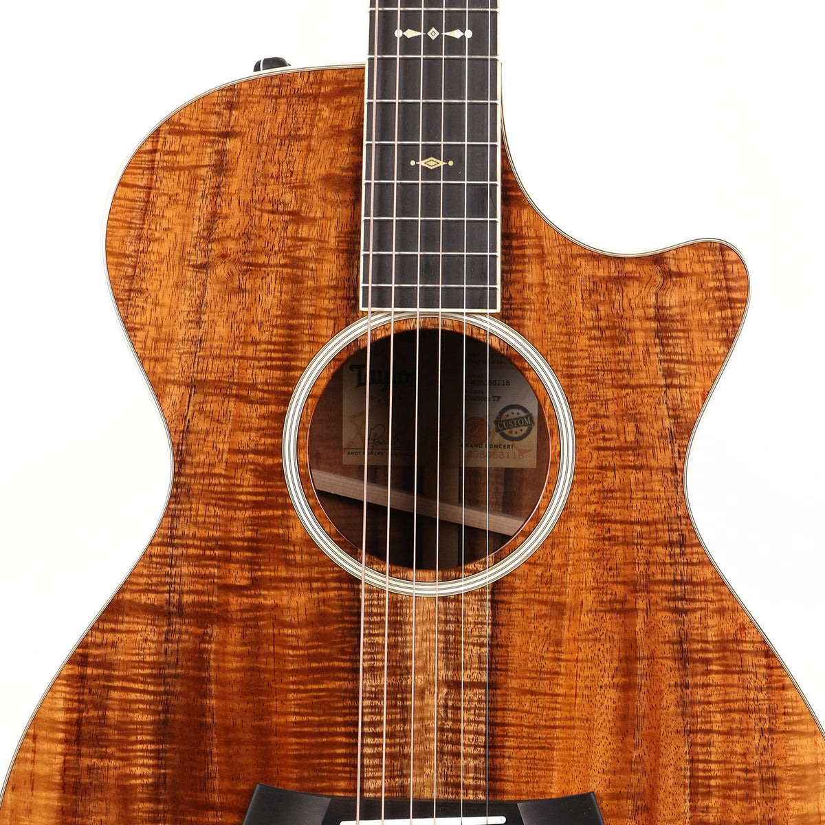 Taylor Custom Shop Grand Concert 12-Fret AA-Koa Natural 2023 — 6