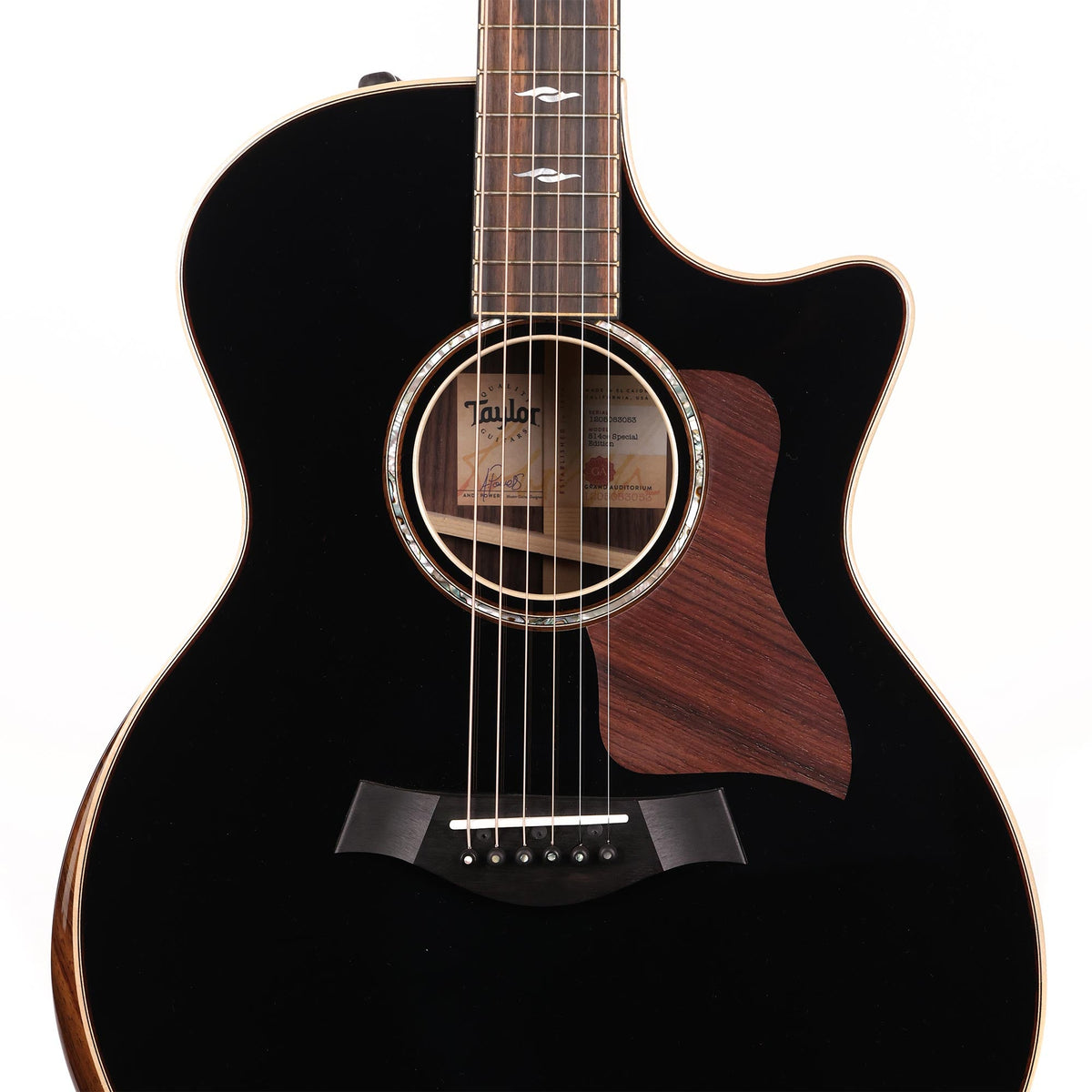 Taylor 814ce Blacktop Special Edition Grand Auditorium Acoustic-Electric — 6