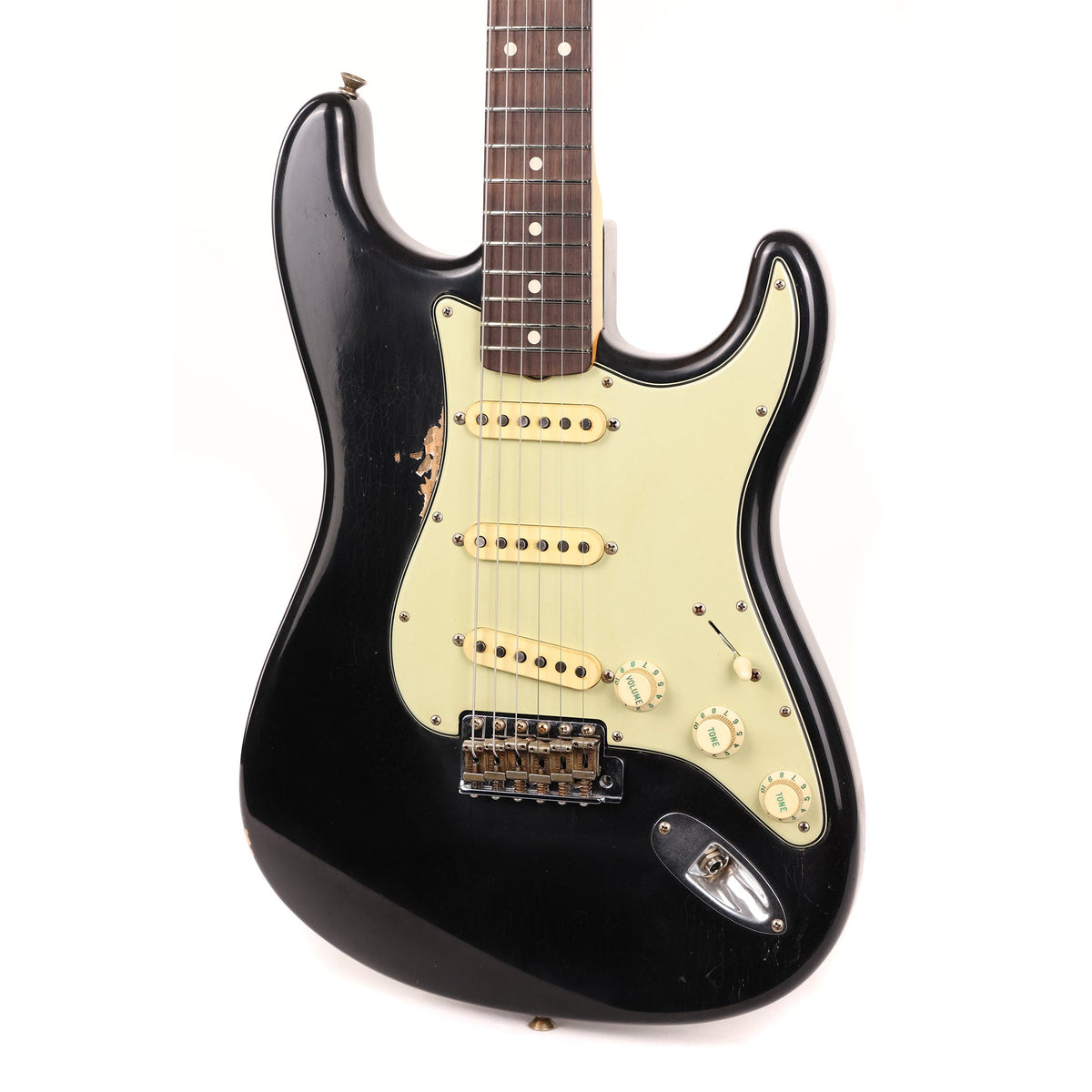 Fender Custom Shop 1962 Stratocaster Journeyman Relic Black Brazilian Rosewood Masterbuilt Andy Hicks — 6
