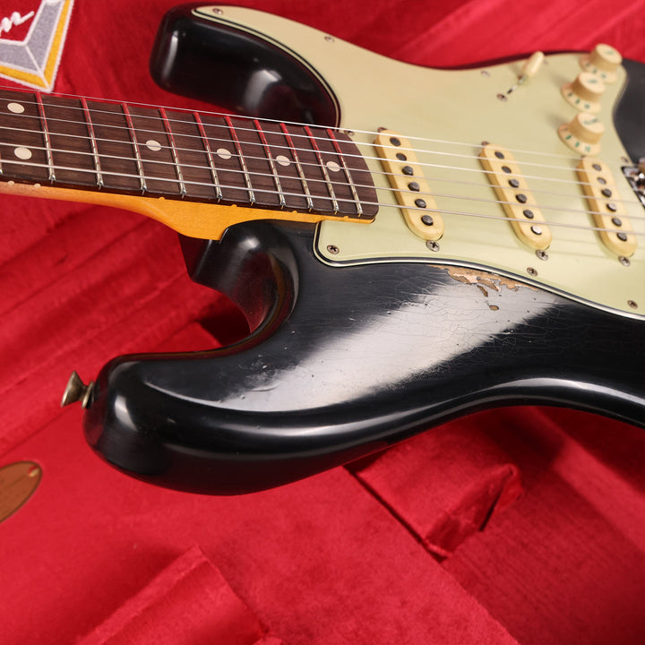 Fender Custom Shop 1962 Stratocaster Journeyman Relic Black Brazilian Rosewood Masterbuilt Andy Hicks
