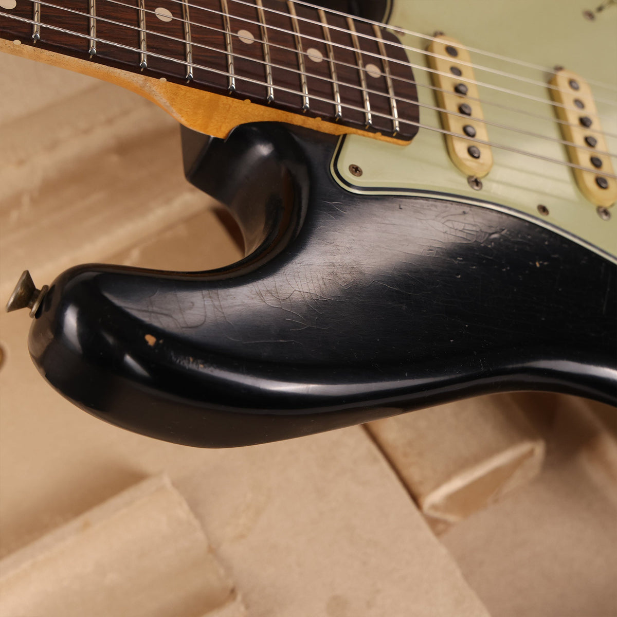 Fender Custom Shop 1962 Stratocaster Black Journeyman Relic Brazilian Rosewood Masterbuilt Andy Hicks — 7