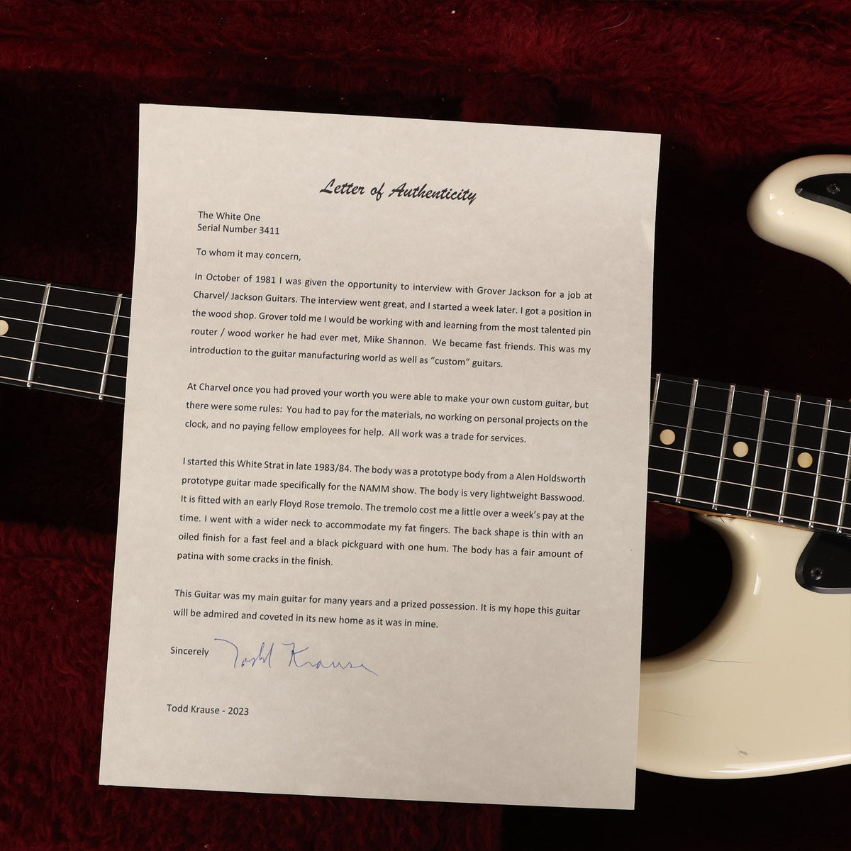 1983 Charvel 'Employee Guitar' Built by Todd Krause — 10