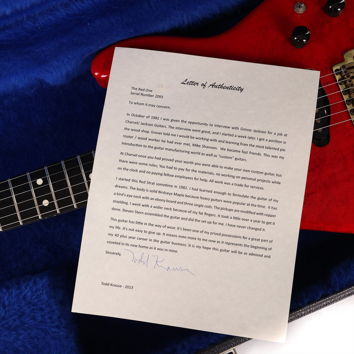 1982 Charvel 'Employee Guitar' Built by Todd Krause — 10