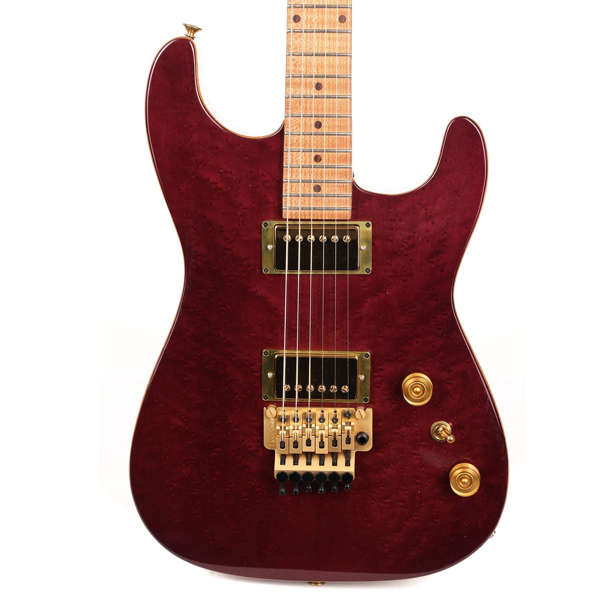 Colletti Guitars Speed of Sound Roasted Figured Maple Top Cabernet Red — 1