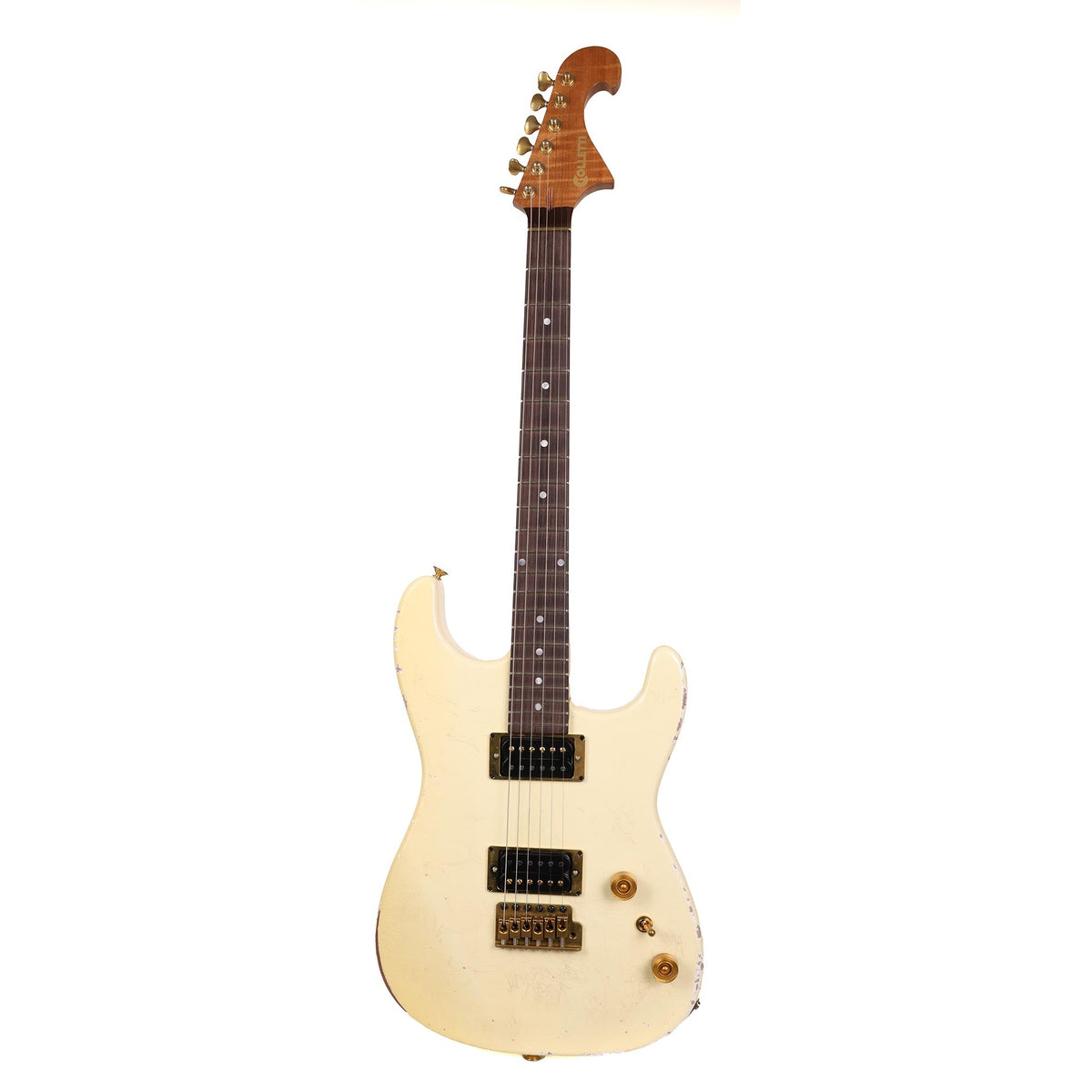 Colletti Guitars Speed of Sound Roasted Mahogany Aged Olympic White — 2