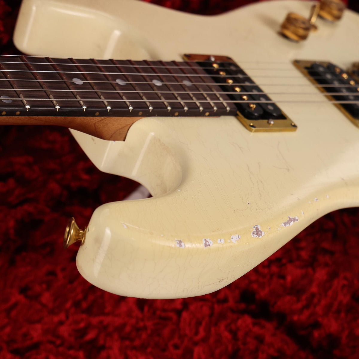 Colletti Guitars Speed of Sound Roasted Mahogany Aged Olympic White — 6