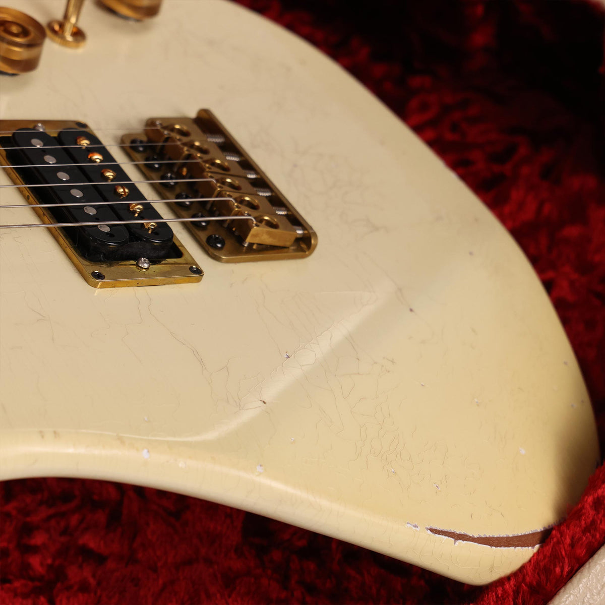 Colletti Guitars Speed of Sound Roasted Mahogany Aged Olympic White — 7