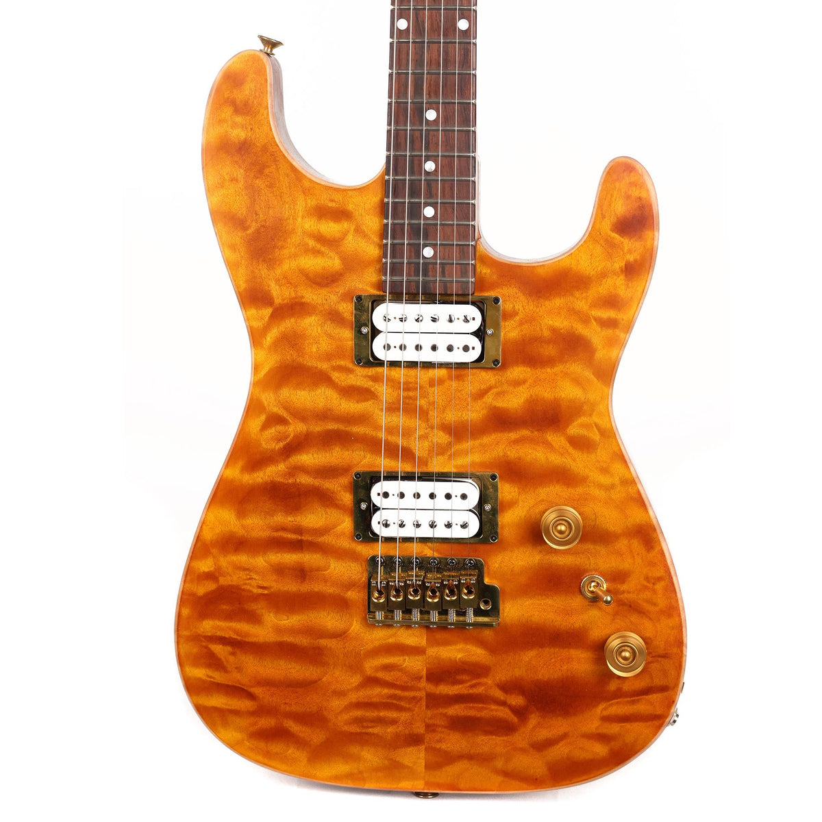 Colletti Guitars Speed of Sound Quilt Maple Top Brazilian Rosewood Fretboard Sunshine Oil Finish — 1