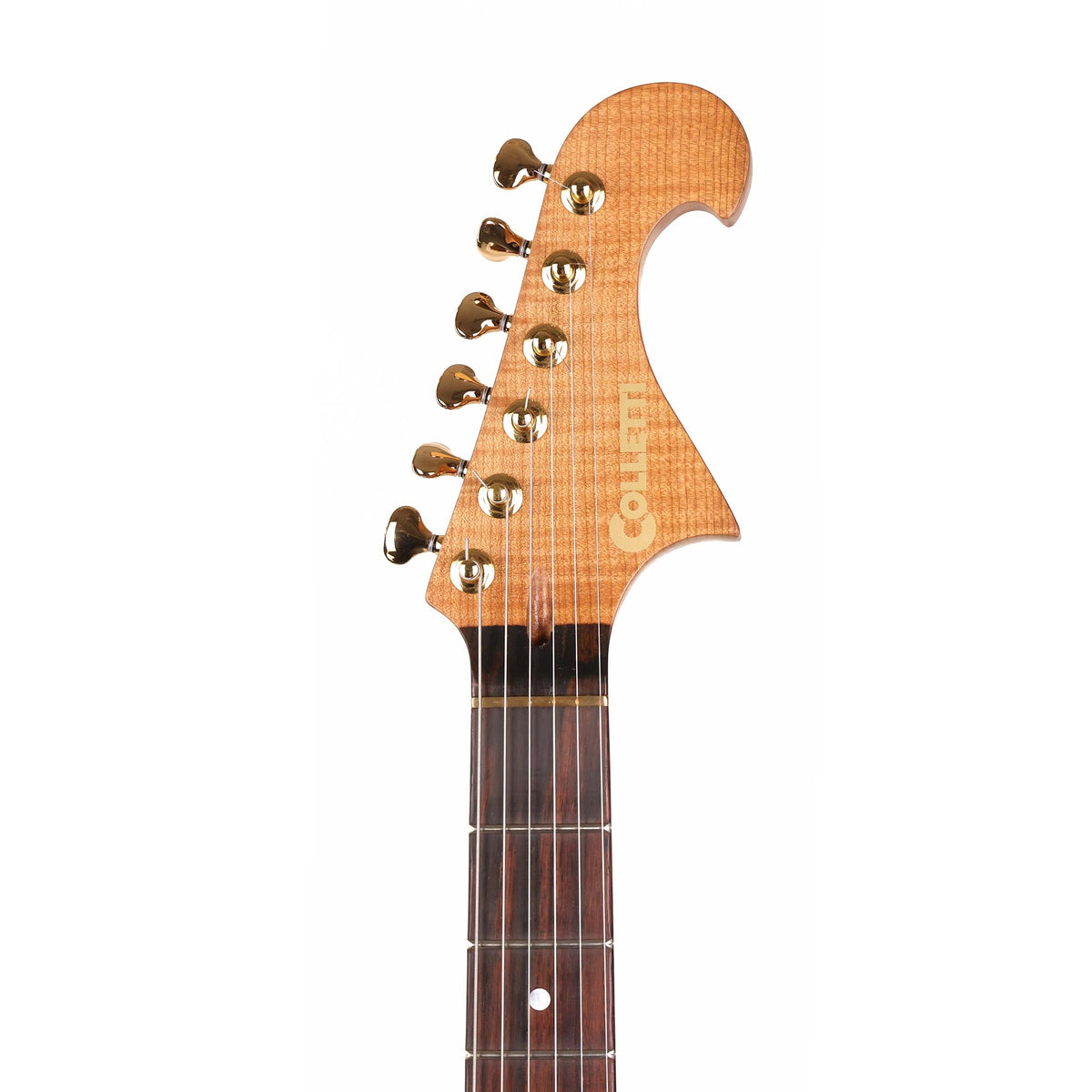 Colletti Guitars Speed of Sound Quilt Maple Top Brazilian Rosewood Fretboard Sunshine Oil Finish — 4