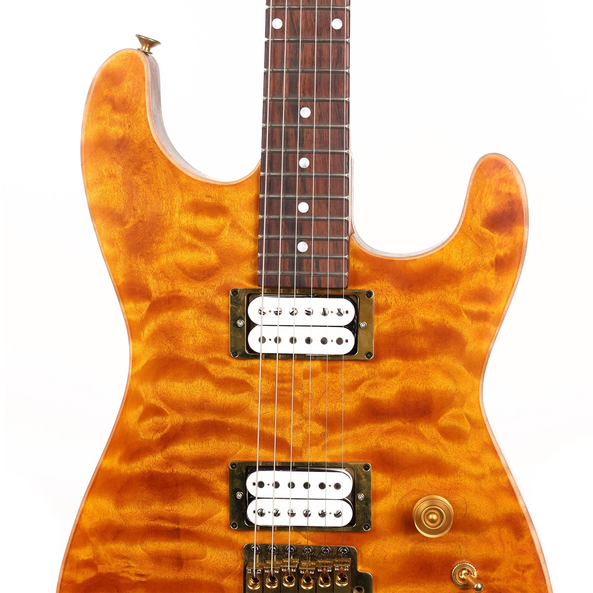Colletti Guitars Speed of Sound Quilt Maple Top Brazilian Rosewood Fretboard Sunshine Oil Finish — 6