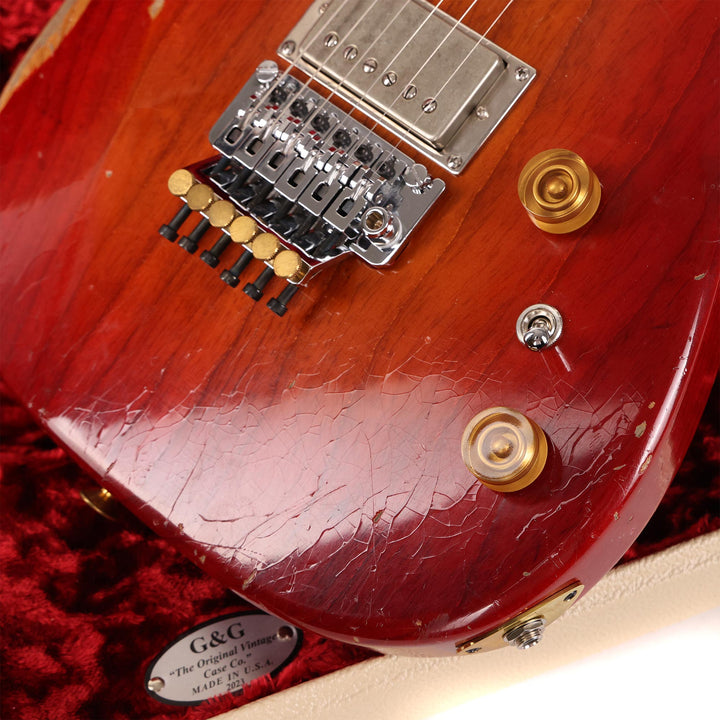 Colletti Guitars Speed of Sound Aged Red Sunburst with Floyd Rose