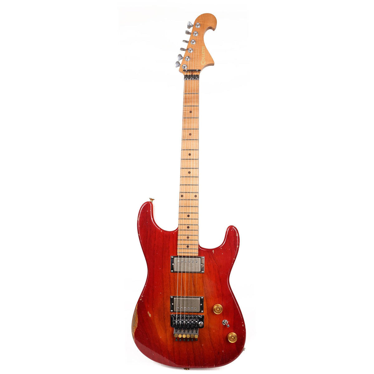 Colletti Guitars Speed of Sound Aged Red Sunburst with Floyd Rose — 2