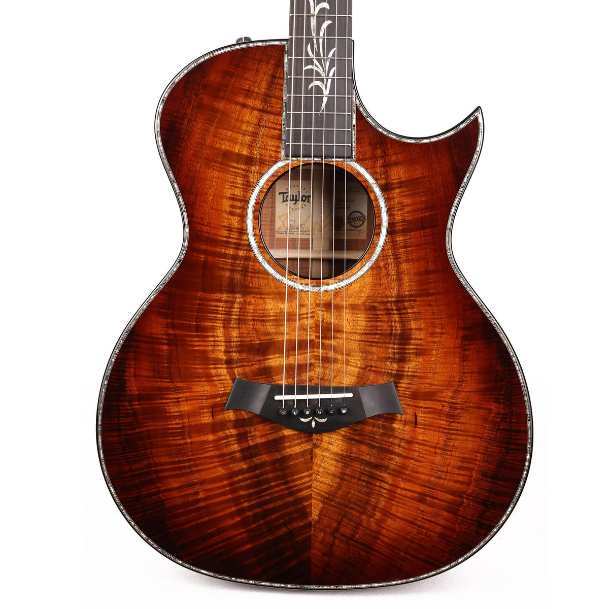 Taylor Custom Shop Grand Auditorium 12-Fret Hawaiian Koa Shaded Edgeburst — 1
