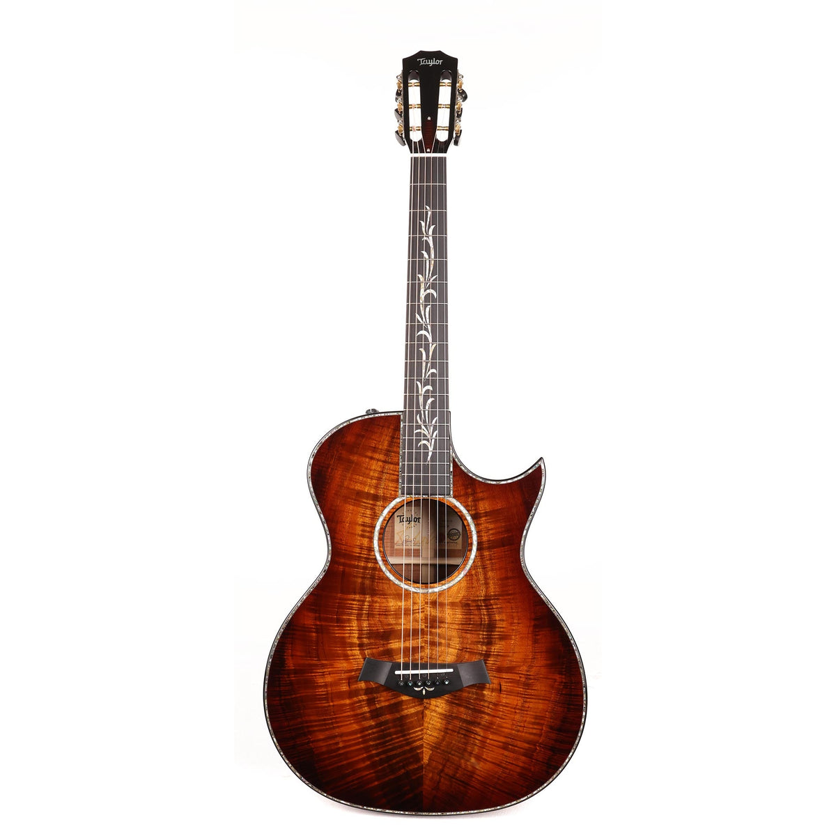 Taylor Custom Shop Grand Auditorium 12-Fret Hawaiian Koa Shaded Edgeburst — 2