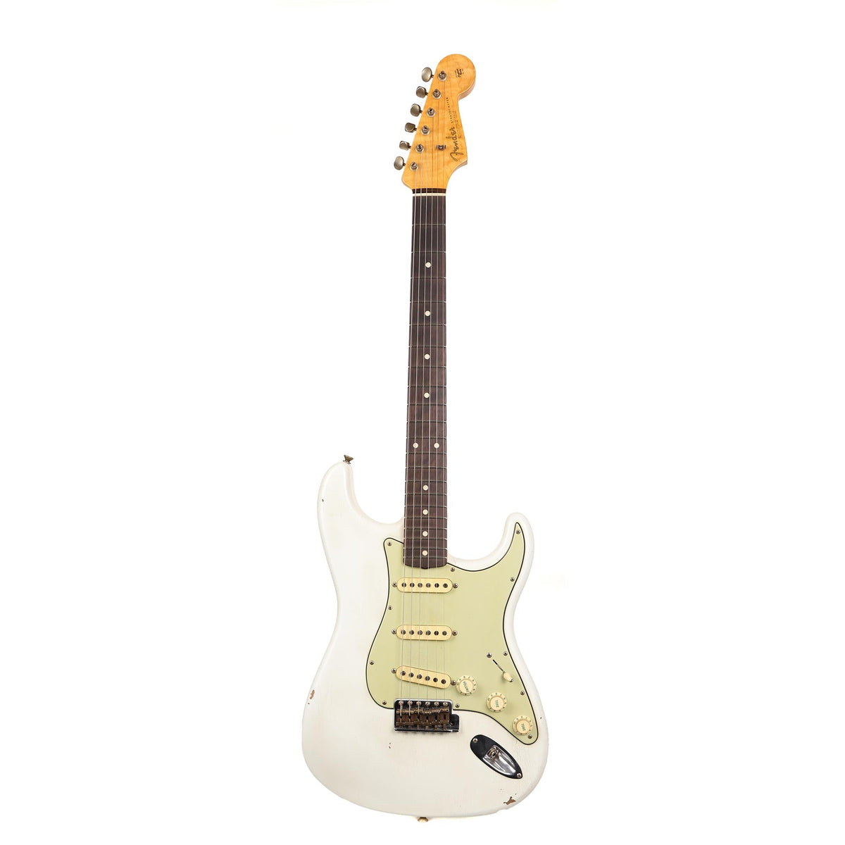 Fender Custom Shop 1962 Stratocaster Olympic White Journeyman Relic Brazilian Rosewood Masterbuilt Andy Hicks — 2