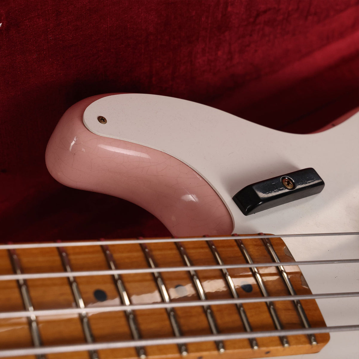 Fender Custom 1955 Precision Bass Relic Electric Bass Guitar Shell Pink 2023 — 10