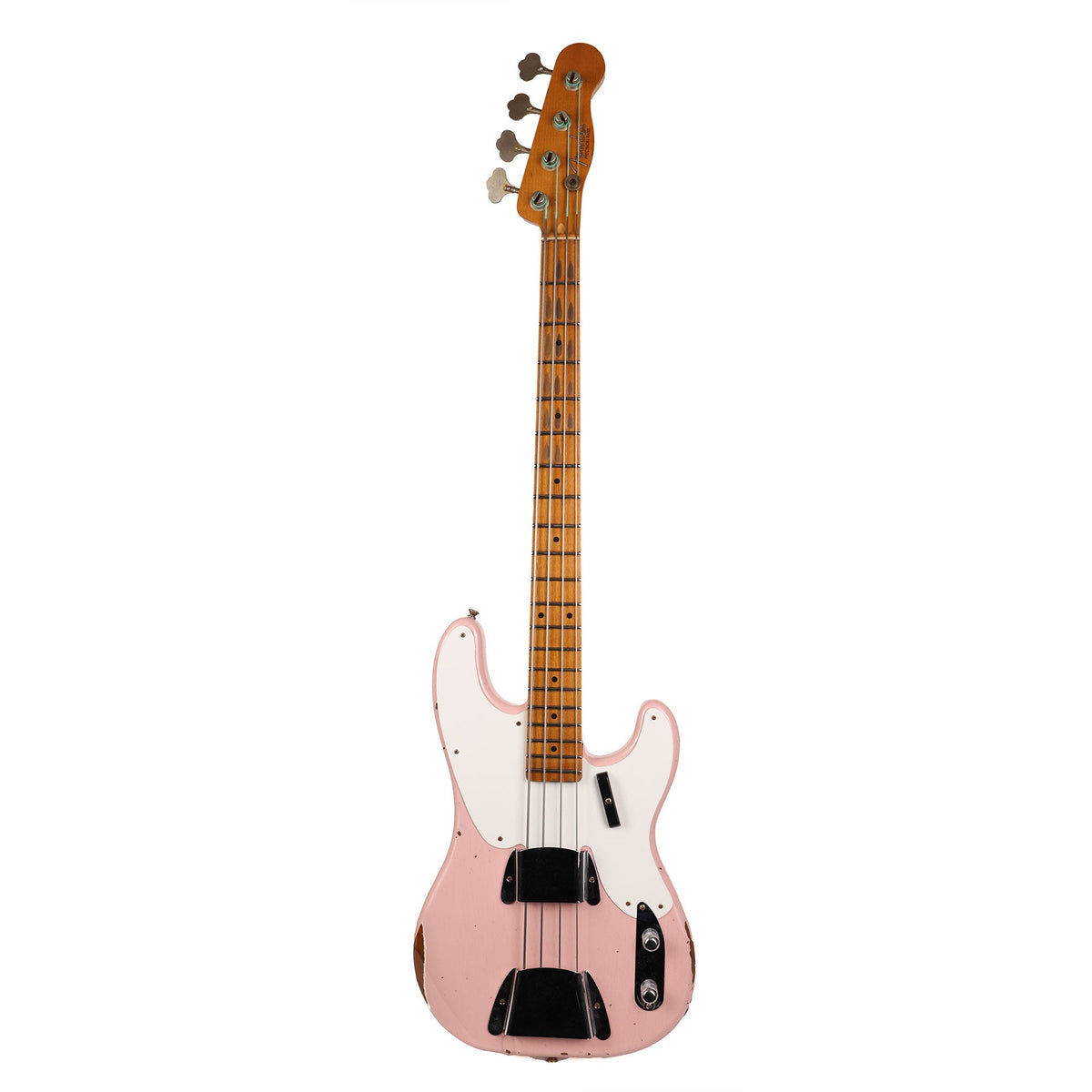 Fender Custom 1955 Precision Bass Relic Electric Bass Guitar Shell Pink 2023 — 2