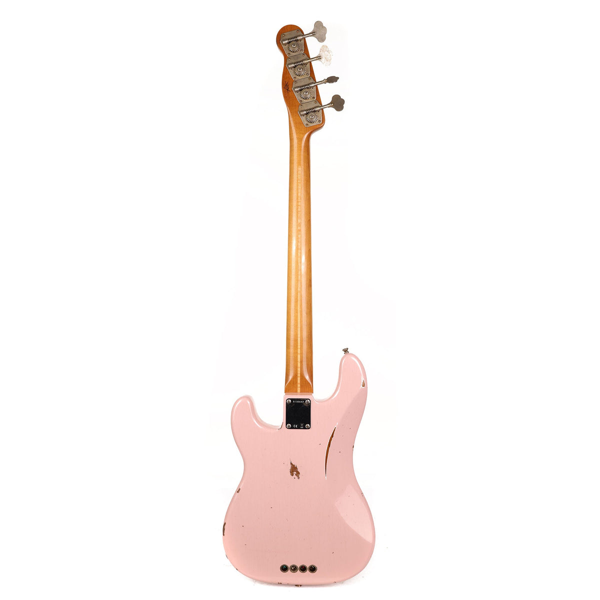 Fender Custom 1955 Precision Bass Relic Electric Bass Guitar Shell Pink 2023 — 3