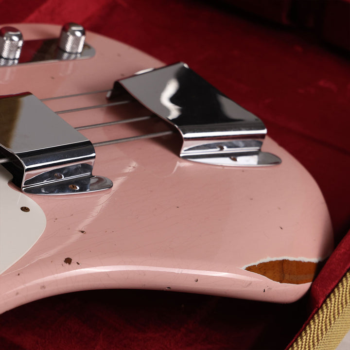 Fender Custom 1955 Precision Bass Relic Electric Bass Guitar Shell Pink