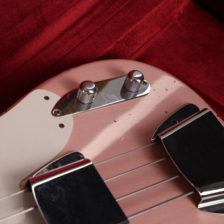 Fender Custom 1955 Precision Bass Relic Electric Bass Guitar Shell Pink