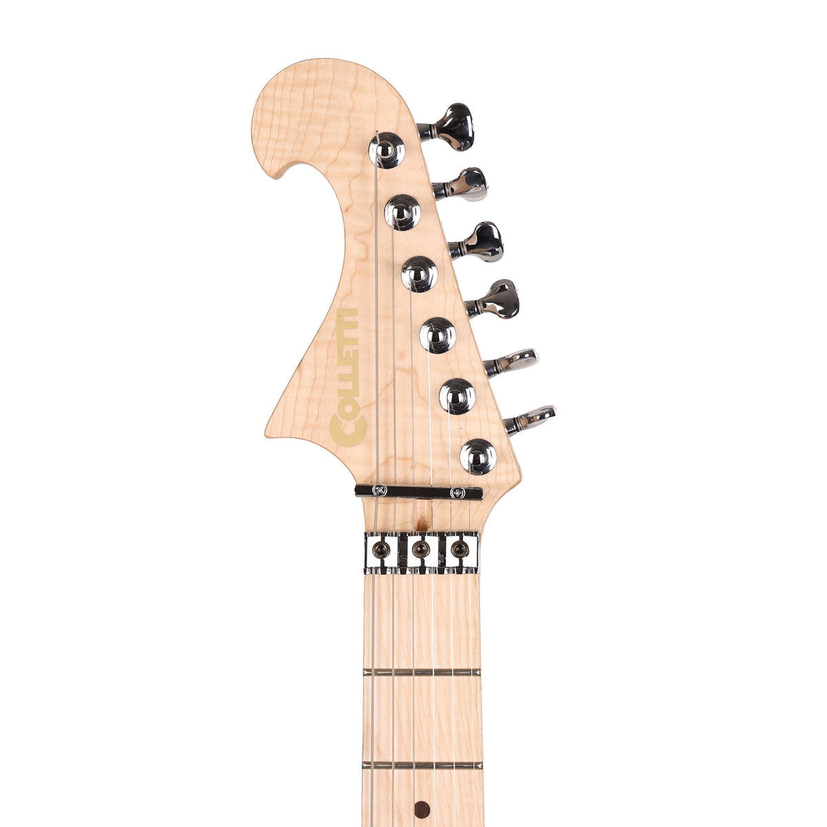 Colletti Guitars Speed of Sound HS Flame Maple Top Charcoal Burst — 4
