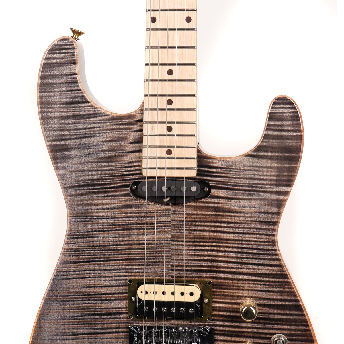 Colletti Guitars Speed of Sound HS Flame Maple Top Charcoal Burst — 6