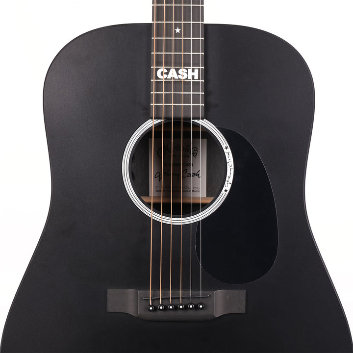 Martin DX Johnny Cash Acoustic-Electric Jett Black Used