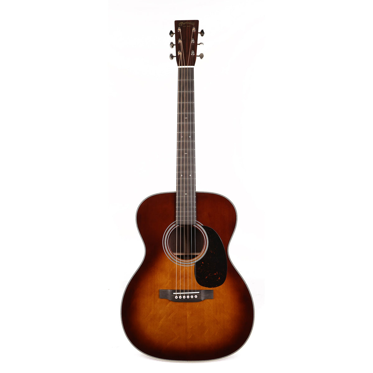 Martin Custom Shop 000 Bearclaw Spruce and Indian Rosewood Ambertone 1933 Teardrop Burst — 2