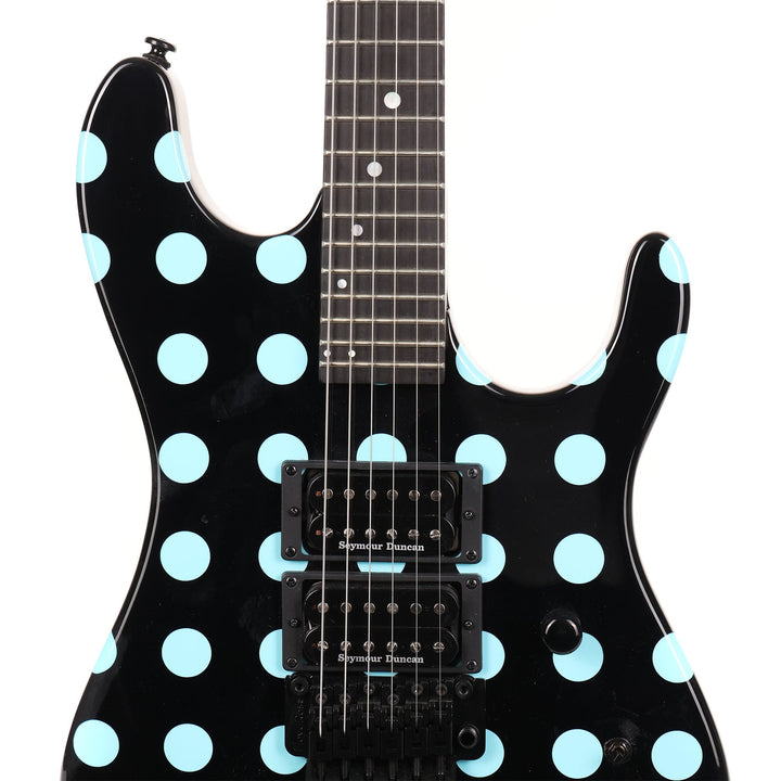 Kramer Nightswan Black with Blue Polka Dots Used