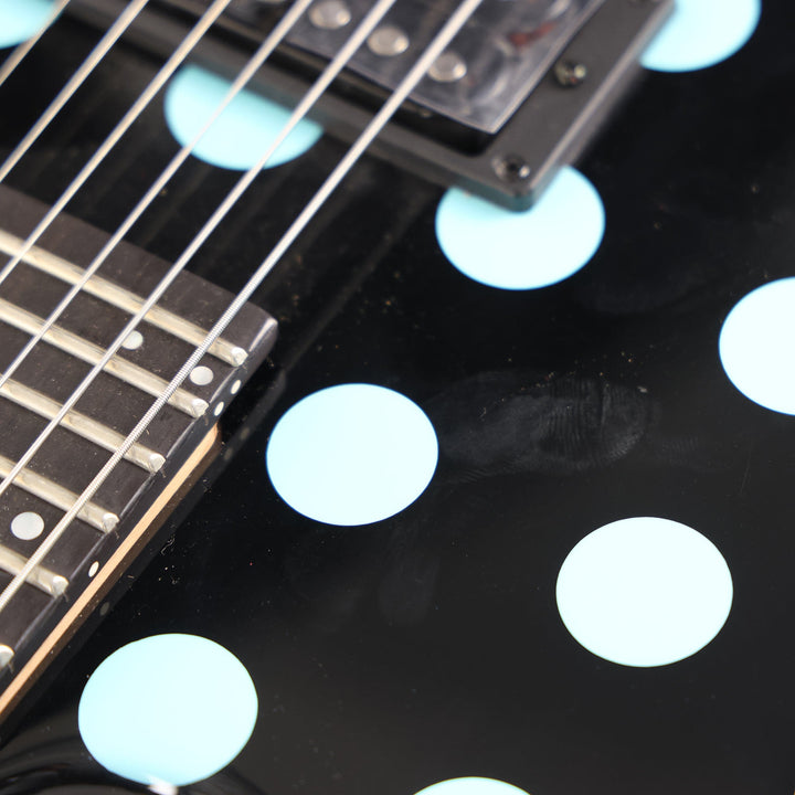 Kramer Nightswan Black with Blue Polka Dots Used