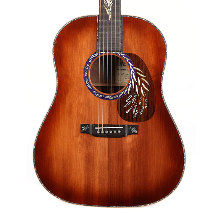 Martin DSS Hops & Barley Dreadnought Limited Edition Acoustic Toasted Burst 2023
