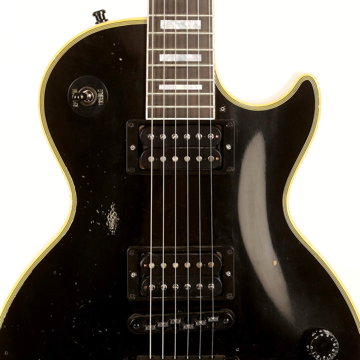 Gibson Custom Shop Kirk Hammett 1989 Les Paul Custom Murphy Lab Aged Ebony