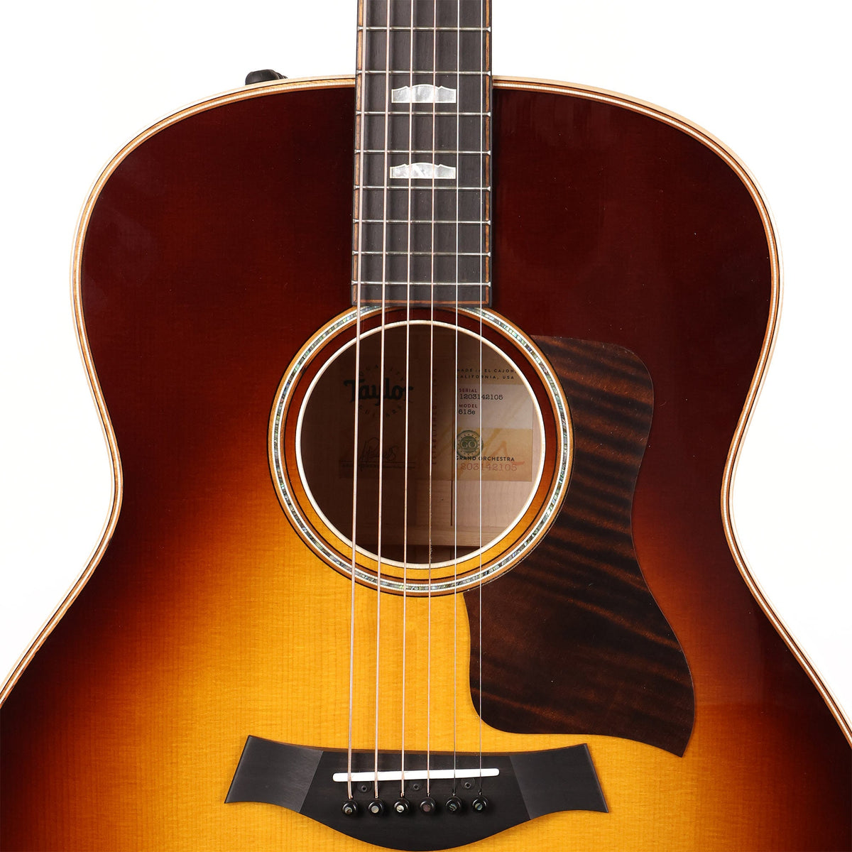Taylor 618e V-Class Bracing Acoustic-Electric Tobacco Sunburst 2022 — 6