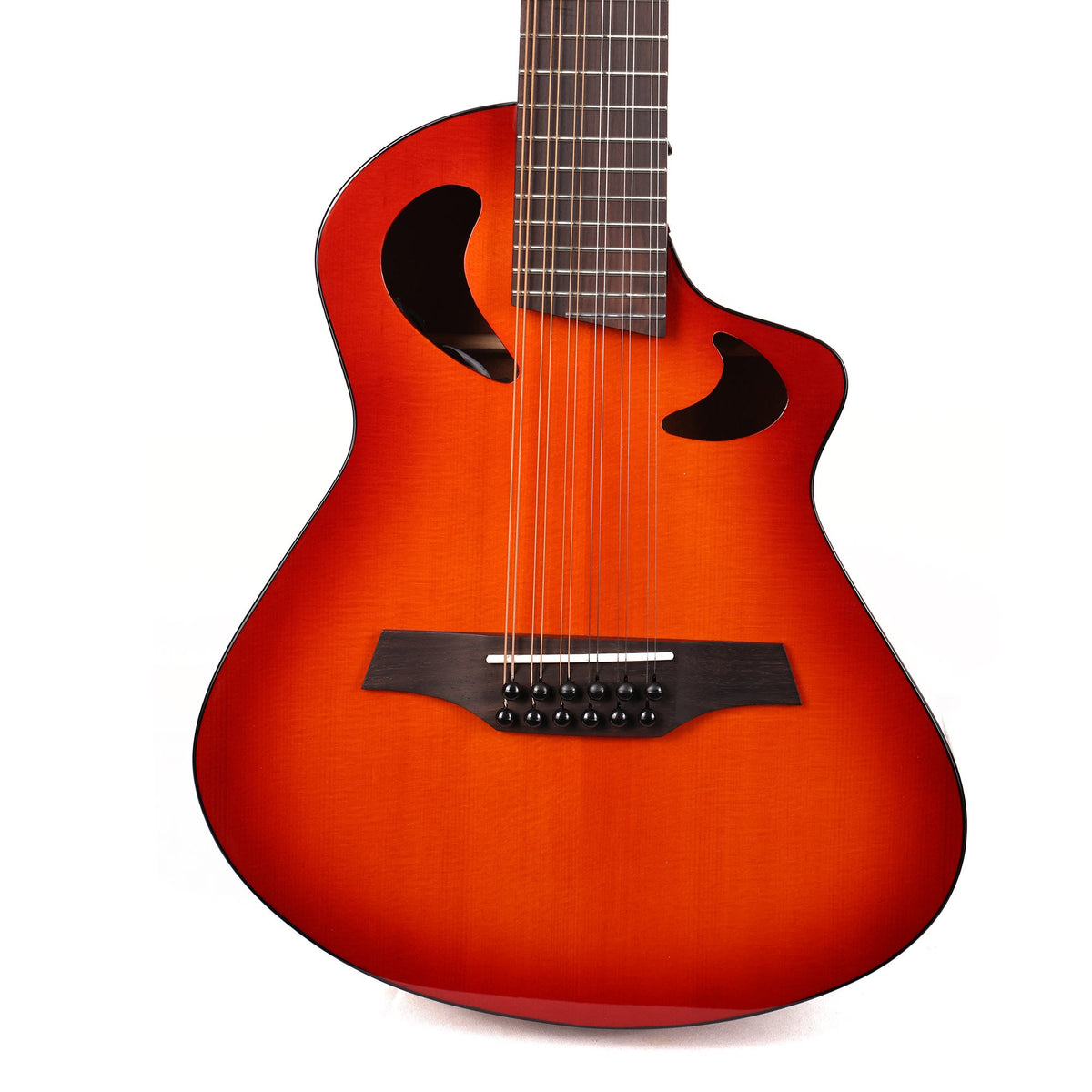 Avante by Veillette Gryphon Short Scale Acoustic Guitar Sunburst — 1