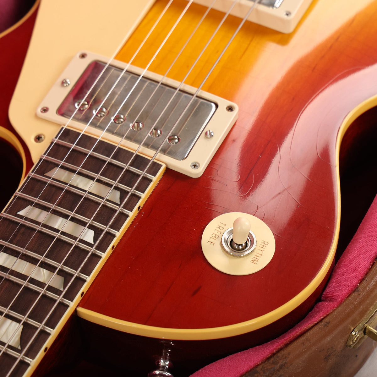 Gibson Custom Shop 1958 Les Paul Washed Cherry Sunburst Murphy Lab Ultra Light Aged — 8