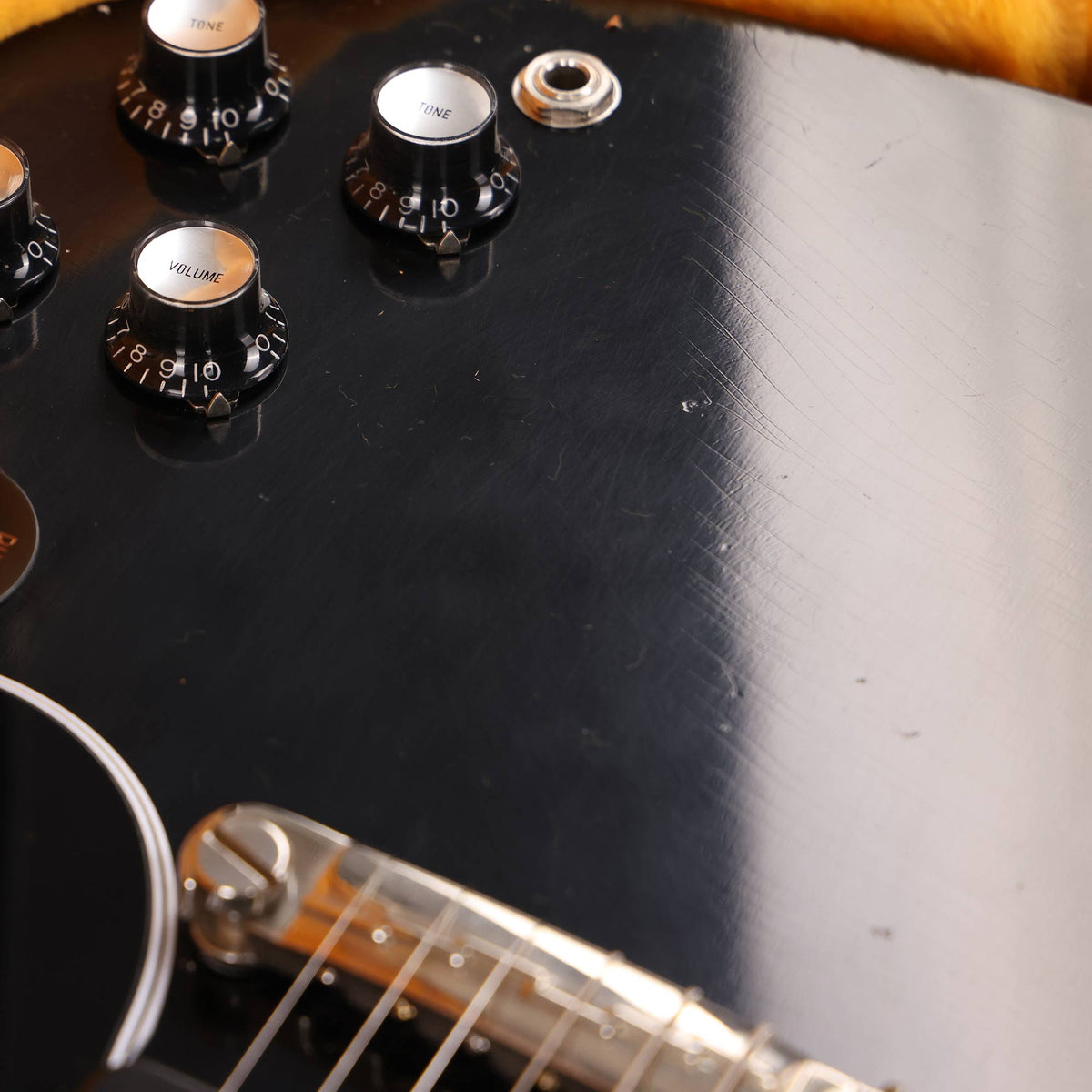 Gibson Custom Shop Made 2 Measure 1963 SG Special Murphy Lab Light Aged Ebony — 9