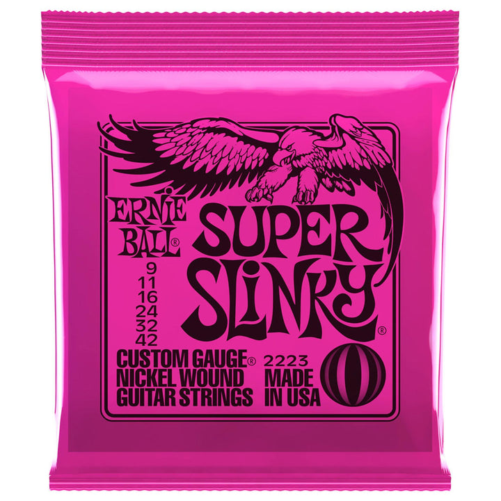 Ernie Ball Super Slinky Nickel Wound Electric Strings (9-42)