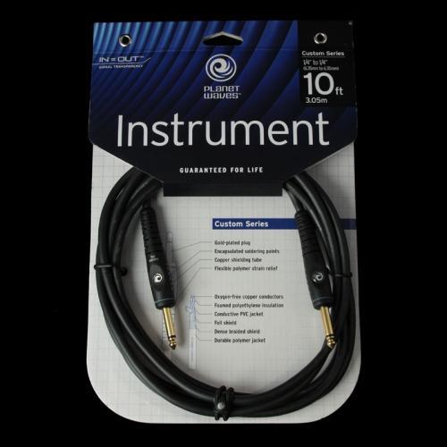Planet Waves Custom Series Mono Instrument Cable (10 Foot)