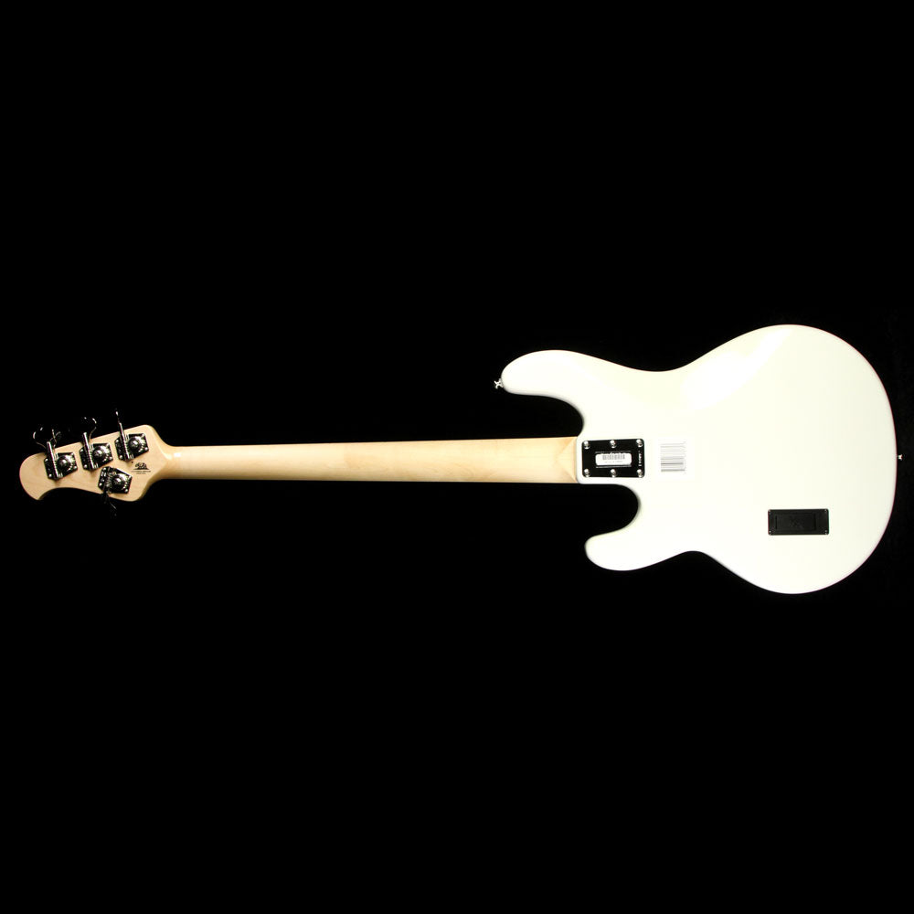Ernie Ball Music Man StingRay Electric Bass Guitar w/ Matching Headstock White — 3